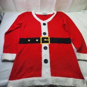 Tiara International Christmas Collection Santa Tunic Women's Size Medium Holiday